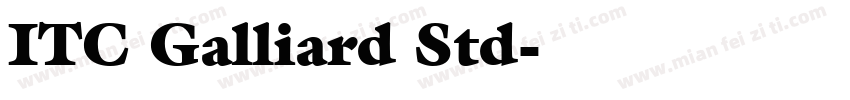 ITC Galliard Std字体转换
